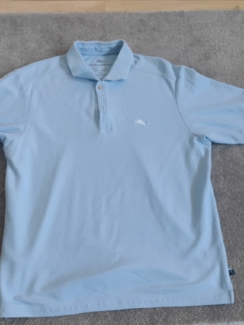 Tommy Bahama Sky Blue Supima Mens Polo In Size M
